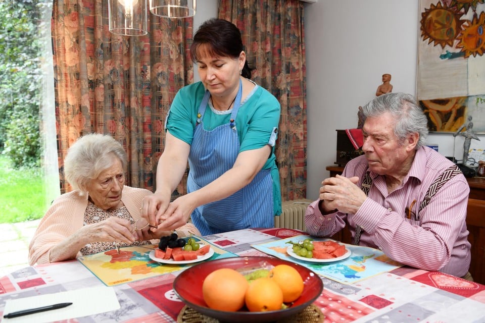 Angela zorgt altijd voor vers, natuurlijk eten op tafel. Fruit hoort daar steevast bij.