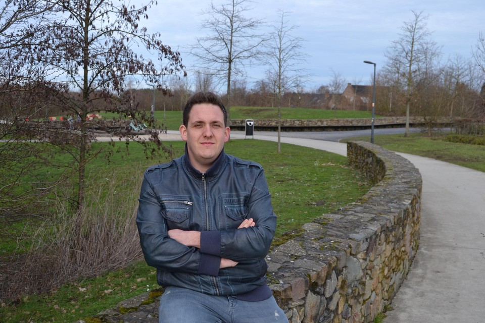 Kersverse voorzitter Mitch Peeters in het Beekpark.