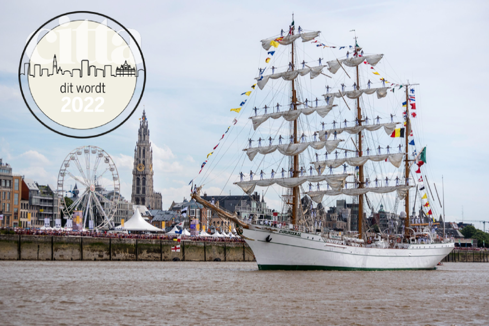 De organisatie Tall Ships Antwerpen toont de Mexicaanse Cuauhtemoc in zijn campagnebeeld. Deze driemastbark zorgt altijd voor spektakel, maar het is nog niet zeker of hij komt. 