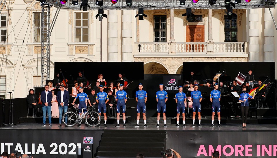 De acht van Deceuninck - Quick Step.