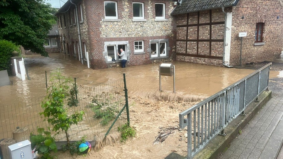 Wateroverlast in Voeren.