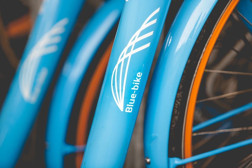 Blue-bike. 