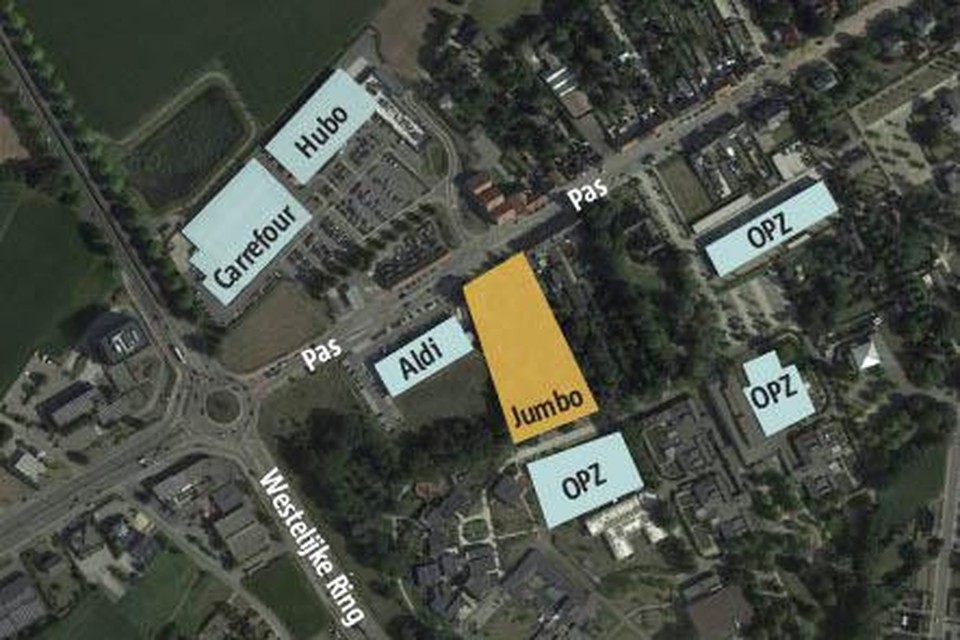 Stad Geel weigert omgevingsvergunning voor nieuwe supermarkt Jumbo aan Pas