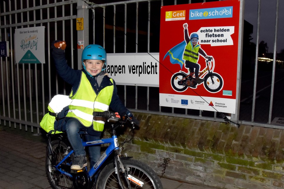 Gijs uit Geel is een fervente fietser en deelnemer van Bike2School. 