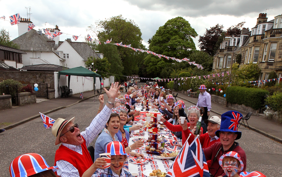 File image of a street party in 2012. 