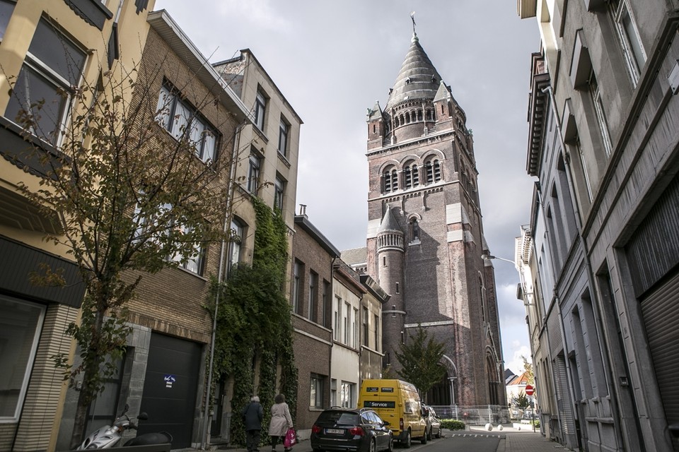 De Sint-Janskerk in de Sint-Janstraat in Borgerhout. Zondag vindt de allerlaatste mis plaats in de negentiende-eeuwse kerk. 