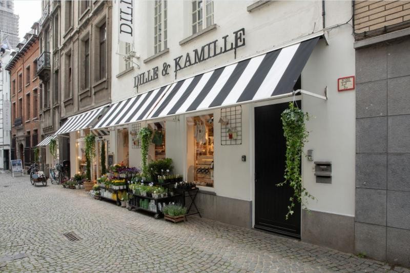 Al veertig jaar bevindt Dille &amp; Kamille zich in de Vleminckstraat . De Antwerpse vestiging gaf de Nederlandse winkelketen een identiteit.  