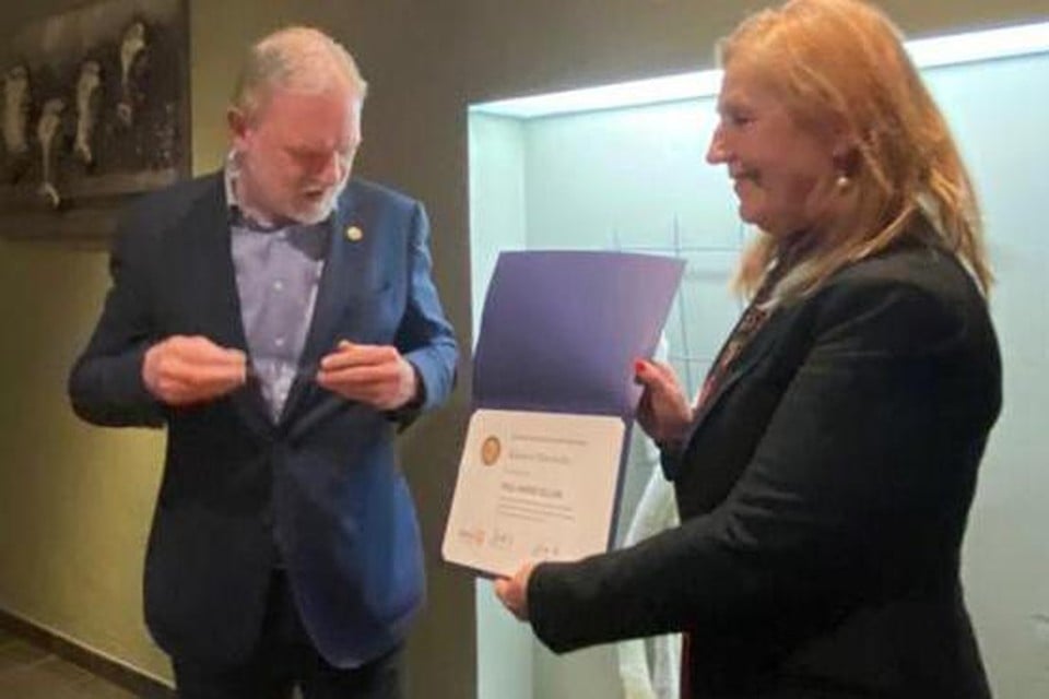 Edward Vleminckx van Rotary Club Kasterlee ontving de prestigieuze Paul Harris Fellow Award.