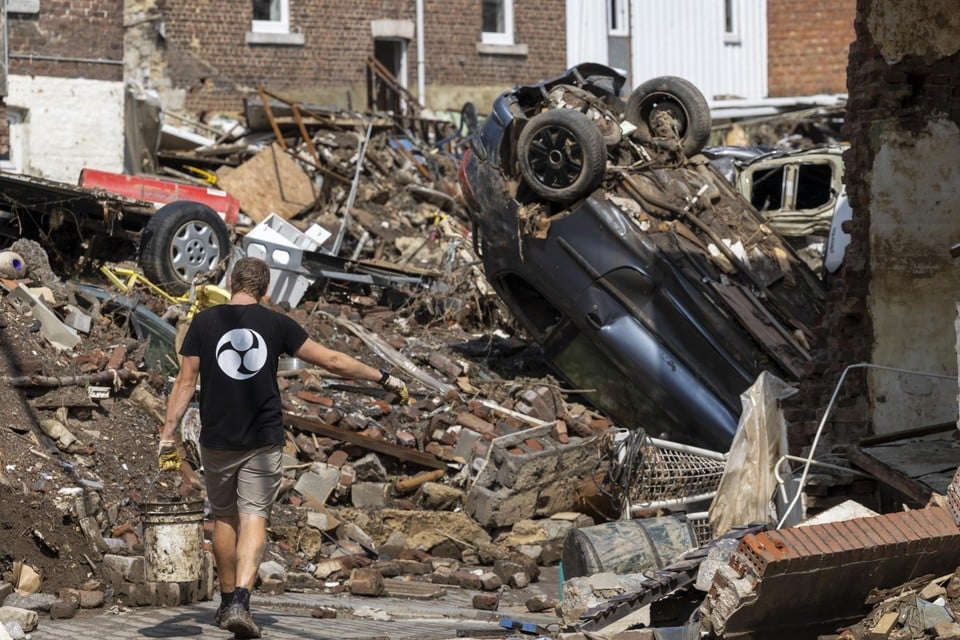 Schade is enorm door de overstromingen in Pepinster.