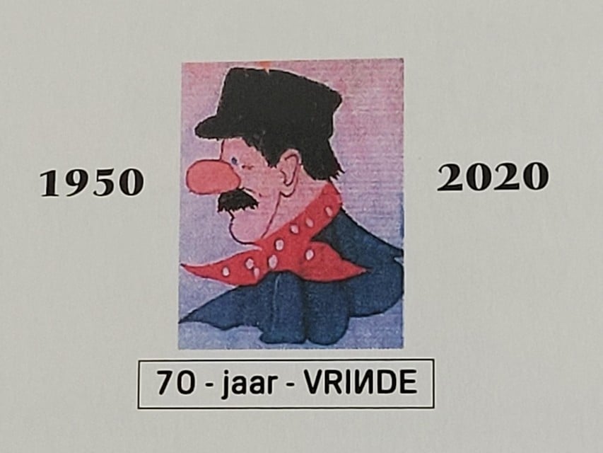 Van de affiche met hun logo
