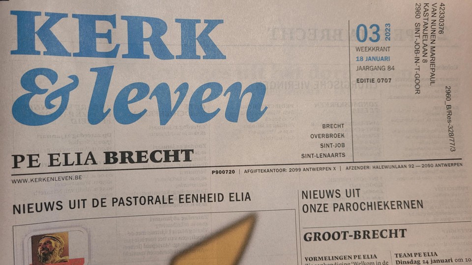 Sinds dit jaar verschijnt er nog maar één editie van Kerk&amp;Leven in Brecht.