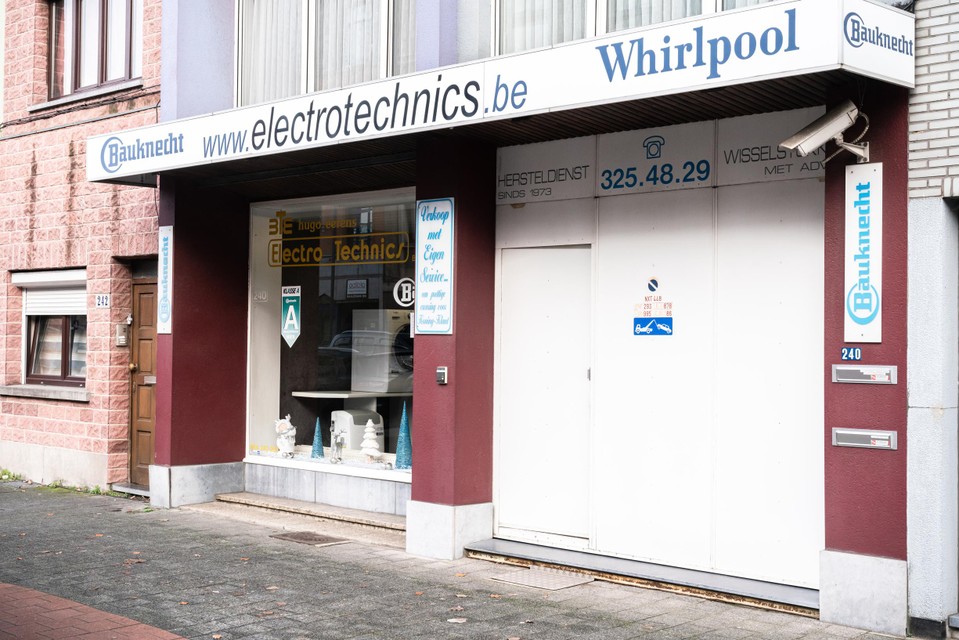 De winkel van Electro Technics in de Ten Eekhovelei in Deurne 