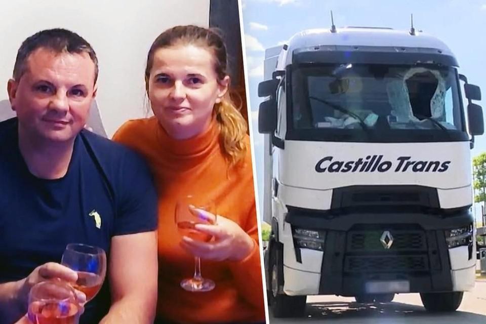 Bij het incident kwam een Roemeense vrachtwagenchauffeur (links) om het leven, zijn echtgenote zat bij hem in het voertuig op het moment van zijn dood.