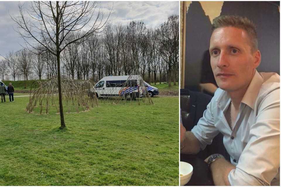 Speurders kamden samen met de civiele bescherming en de scheepvaartpolitie de vijver in Hof ter Welle uit op zoek naar het mes waarmee David Polfliet doodgestoken werd.