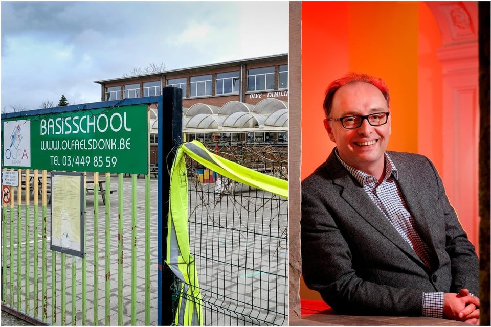 Basisschool Olfa Elsdonk in Edegem ging volledig dicht na een uitbraak van de Britse coronavariant. Ethicus Jan Verplaetse (UGent) pleit voor mildheid.