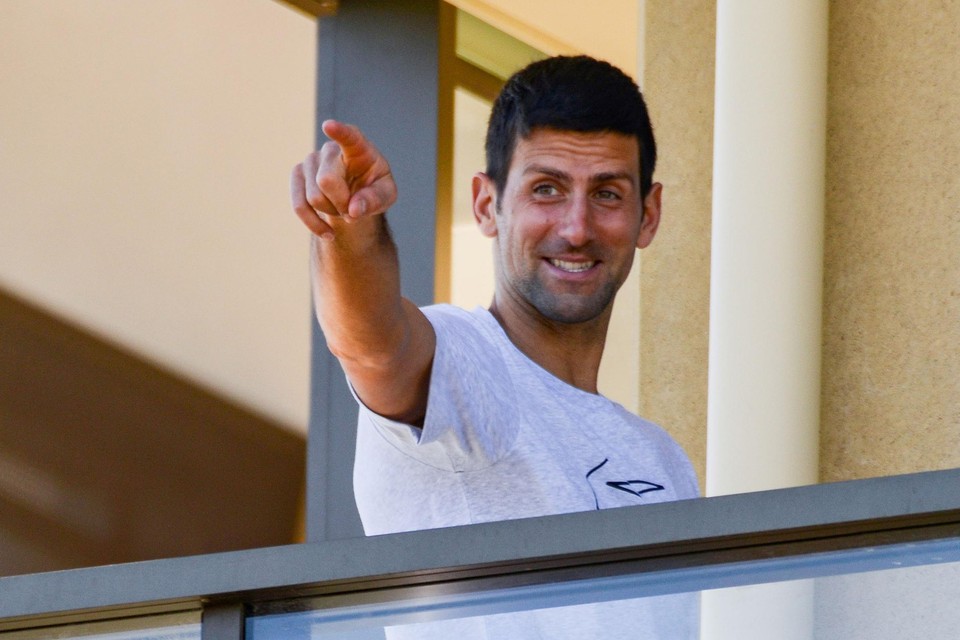 Djokovic houdt de moed erin.
