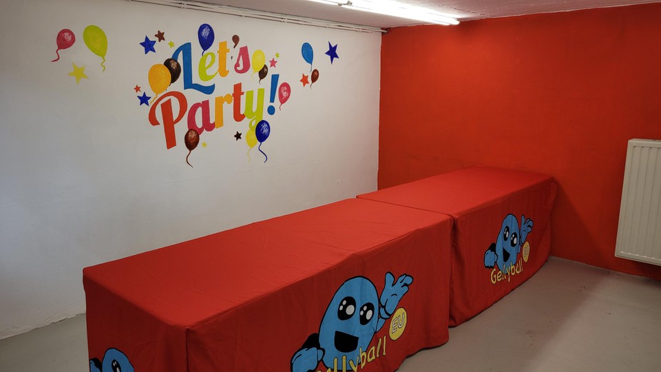 De kids partyroom voor kinderfeestjes.