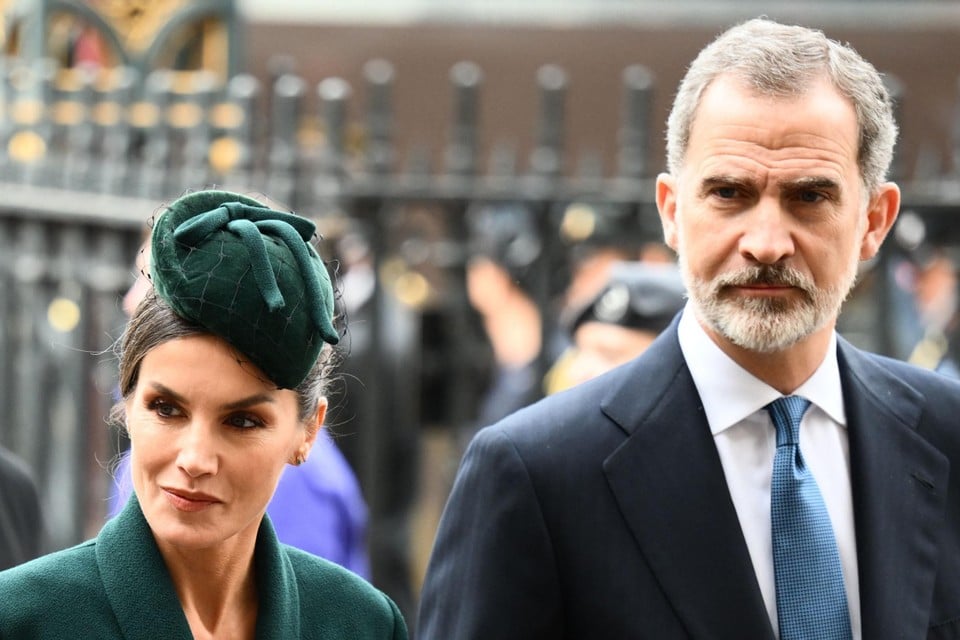 Koningin Letizia en koning Felipe van Spanje. 