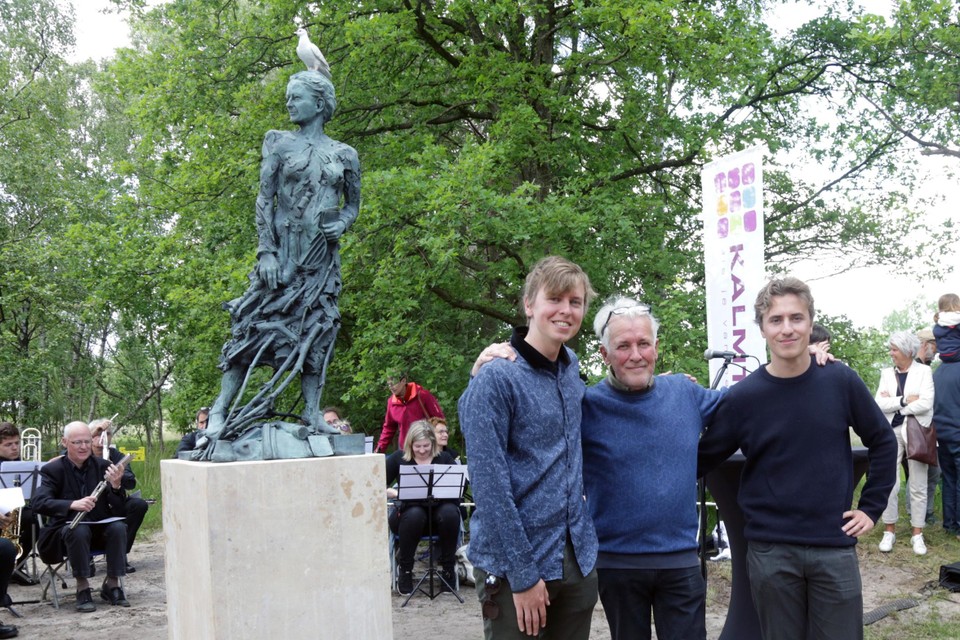 Raf Thys met zijn zonen Kamiel en Anton. 