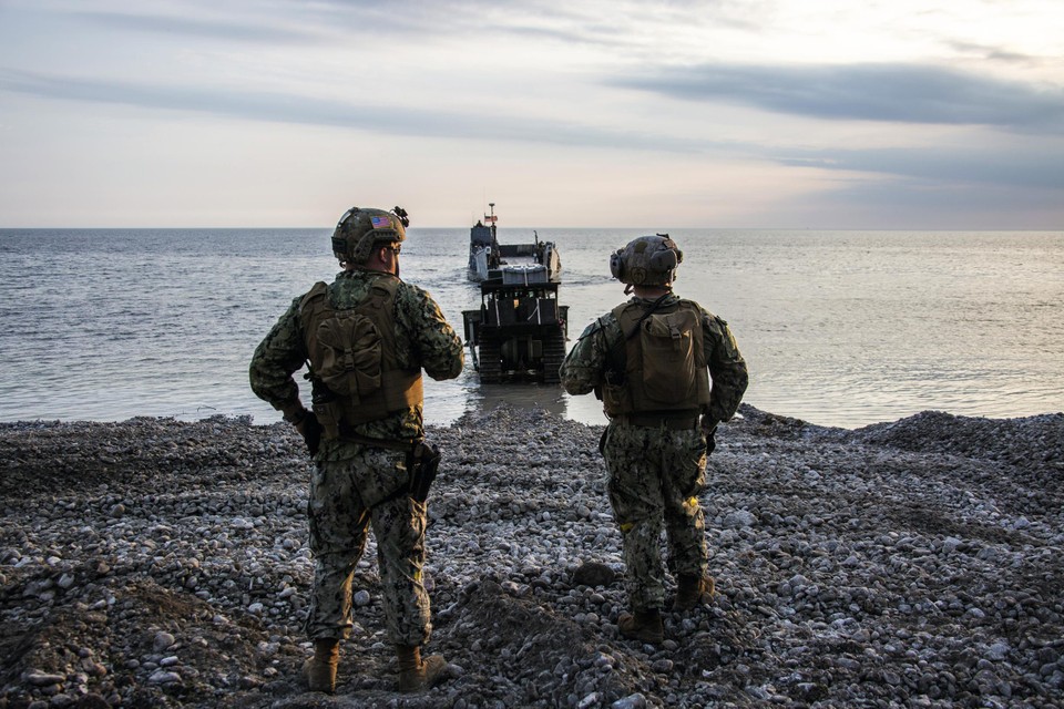 Amerikaanse mariniers in Gotland.