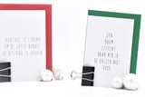 thumbnail: Kaartjes met grappige quotes, 1,50 euro via www.kaartvantroje.be