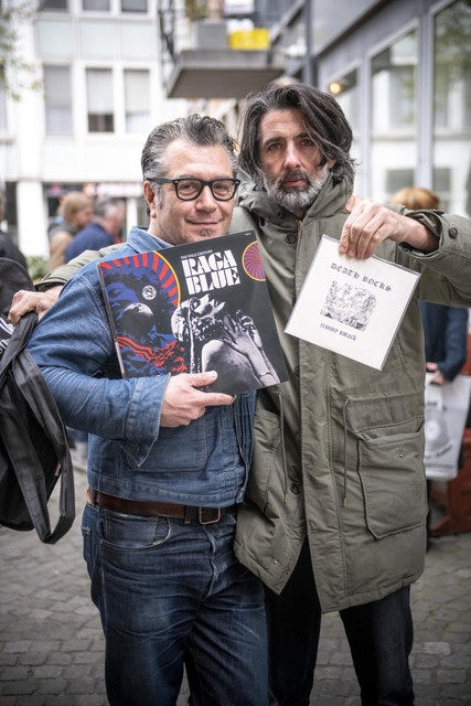 Carlo Andriani (Tune Up) en Mauro Pawlowski tijdens een eerdere editie van Record Store Day.