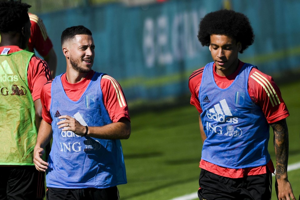 Axel Witsel traint al ruim een week met de groep mee.