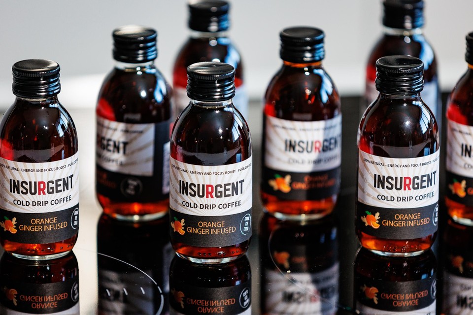 De nieuwste flesjes Cold Drip Coffee van Insurgent. 