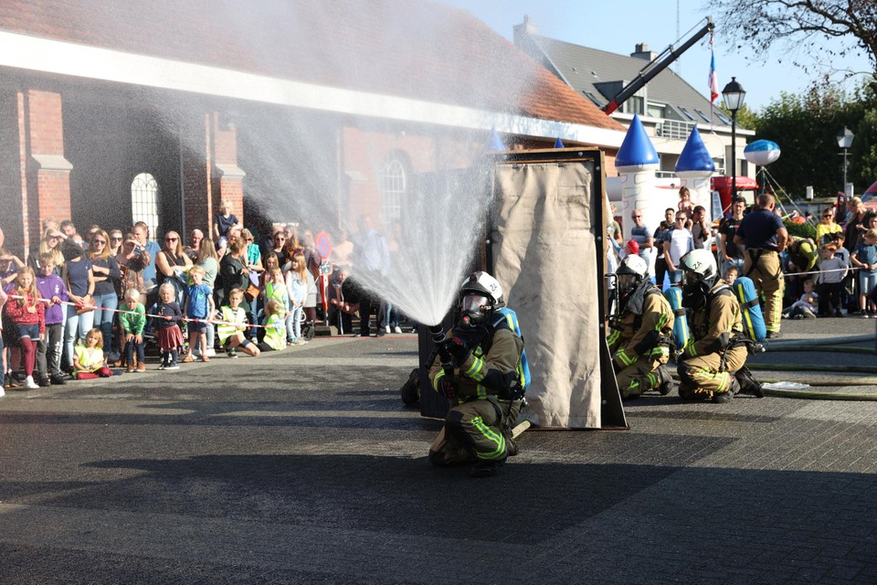 Een demonstratie op de opendeurdag.