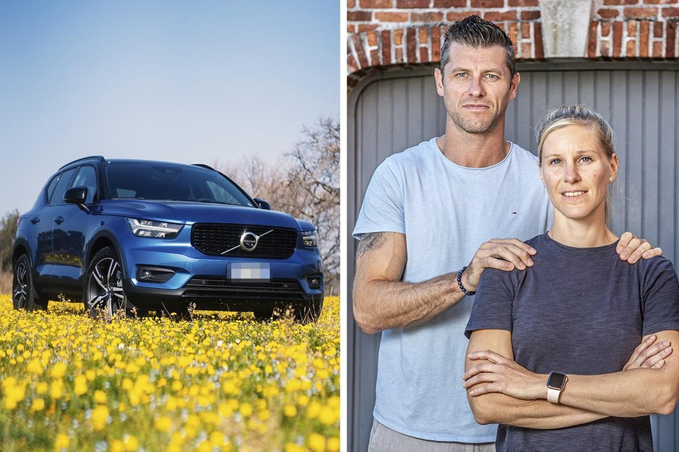 Joeri en Nele zouden volgende week weer met hun Volvo kunnen rijden.