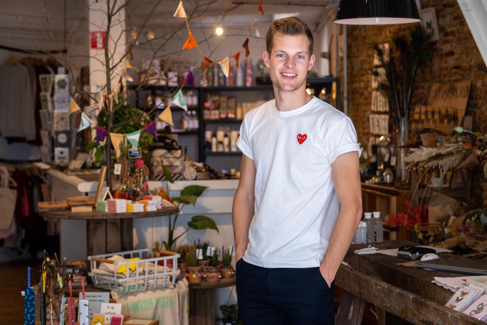 Thomas Nouws in Jacob’s Conceptstore in Antwerpen.