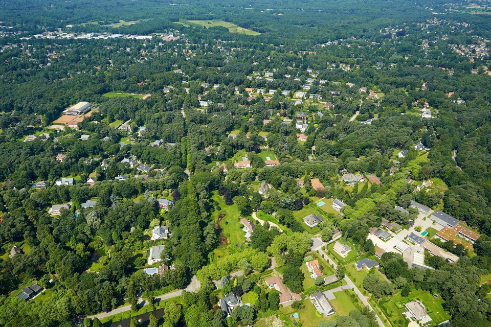 Woonpark Schotenhof gezien vanuit de lucht.