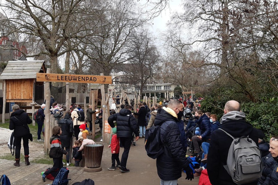 Het was woensdag druk in de Antwerpse Zoo.