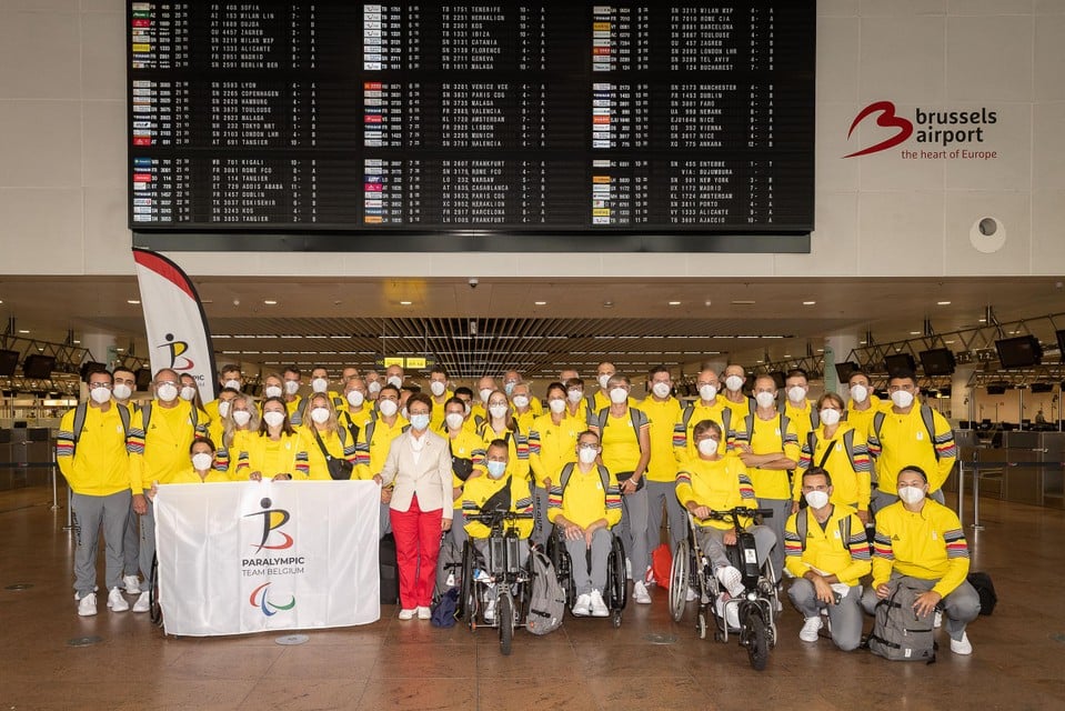 Team Belgium voor afreis naar Tokio