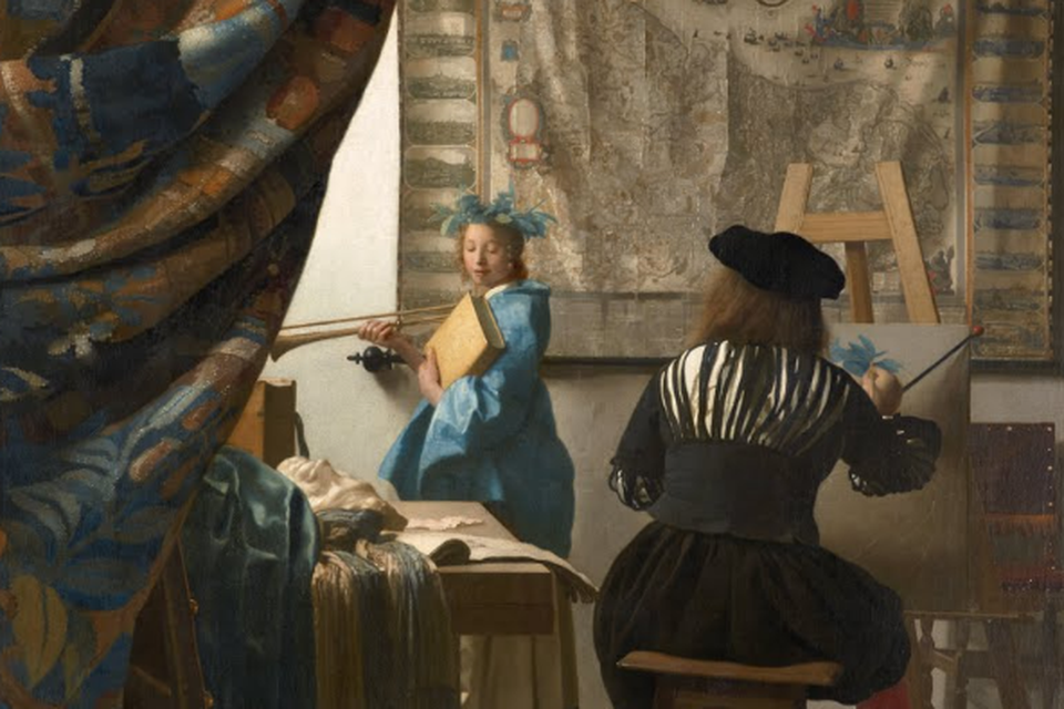 ‘De schilderkunst’ van Vermeer.