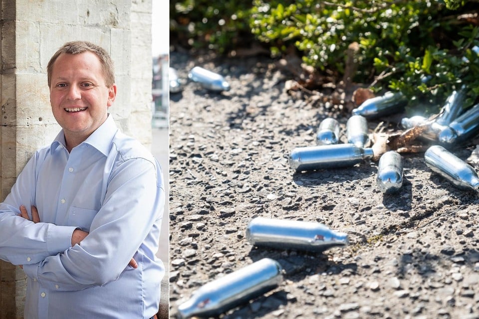 Bij controles treft de politie regelmatig capsules van lachgas aan. Gemeenteraadslid in Sint-Niklaas Karel Noppe vroeg de cijfers op bij de politie.