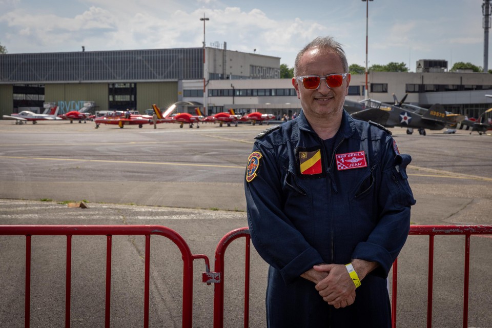 Luitenant-kolonel vlieger Jean Van Hecke, leader van de Red Devils.