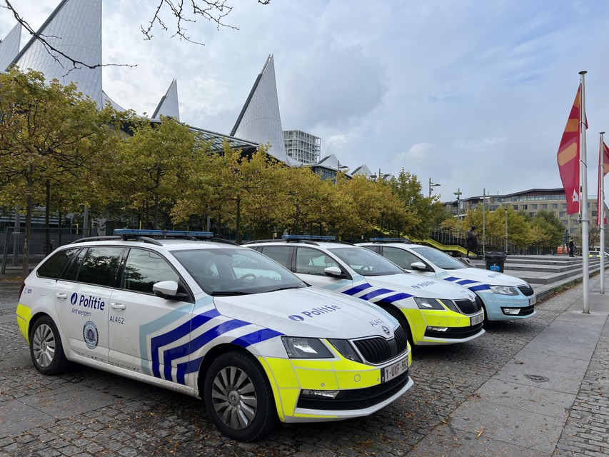 Aan het justitiepaleis in Antwerpen werd de bewaking opgeschroefd. 