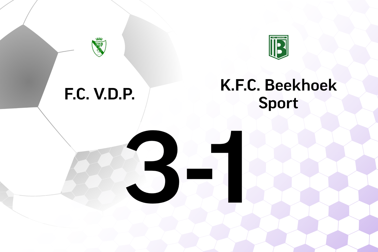 F.C. V.D.P. Wint Thuis Van Beekhoek, Mede Dankzij Twee Treffers ...