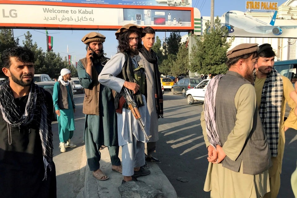 De taliban in Kaboel.