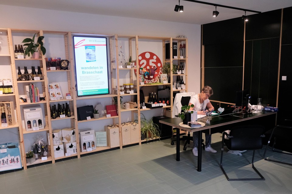 Het kantoortje van de vzw Toerisme in het voormalige gemeentehuis.