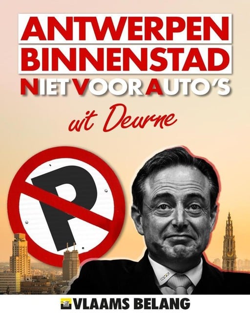 Voor elk district heeft Vlaams Belang een affiche uitgewerkt.