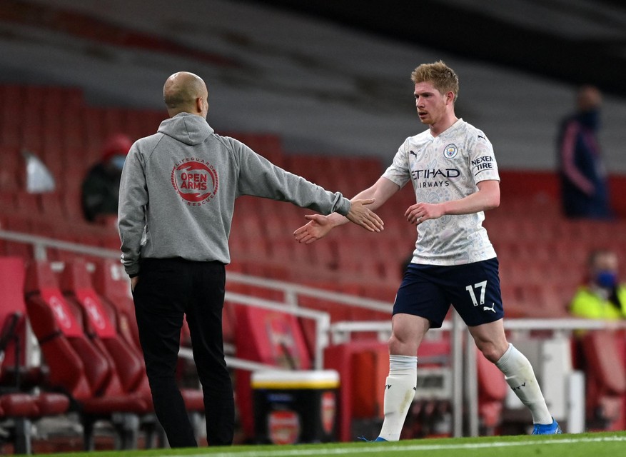 Kevin De Bruyne speelde een dik uur mee