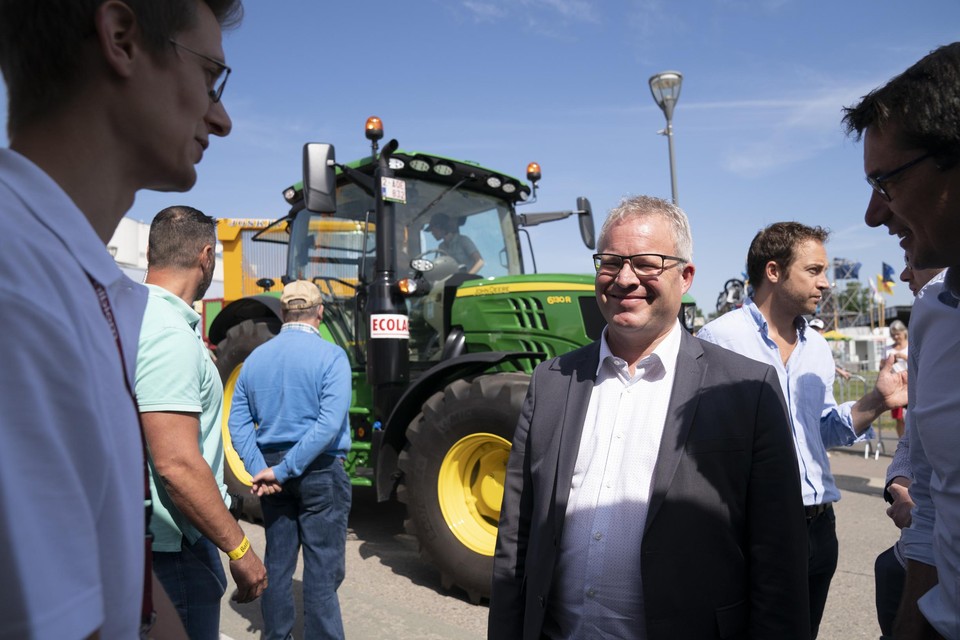 Philippe Henry op de landbouwbeurs in Libramont vrijdag. 