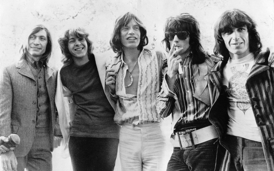 In 1973: Charlie Watts (links) speelde toen nog samen met Mick Taylor, Mick Jagger, Keith Richards en Bill Wyman. 