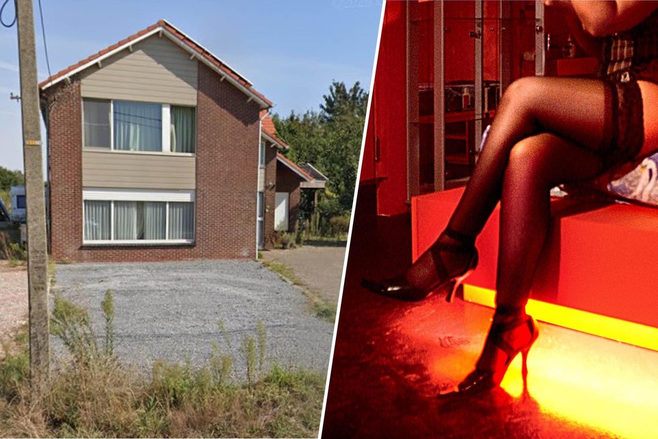 De speurders vielen in mei 2018 binnen in deze woning aan Aarledijk in Poppel. Het huis was toen ingericht als een illegaal bordeel.
