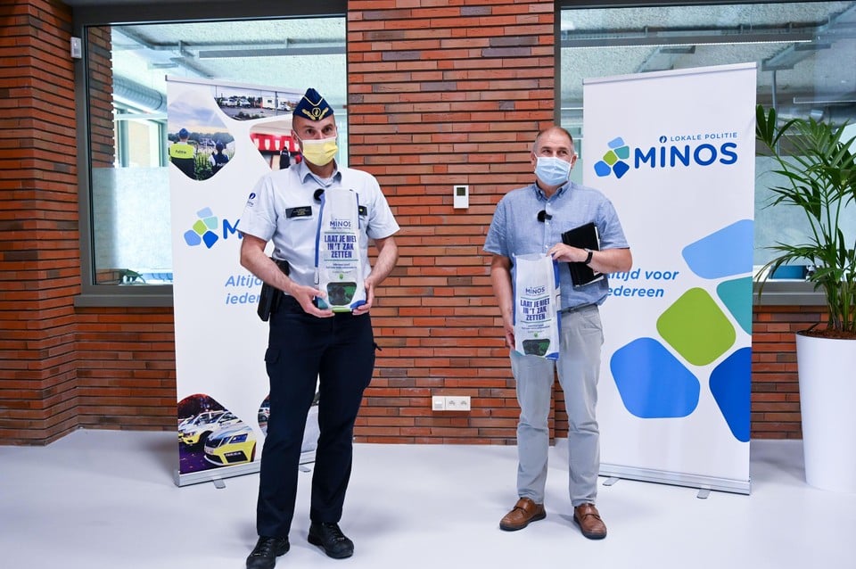De broodzakken van politiezone Minos.