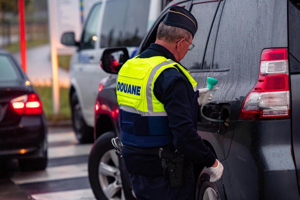 Ook de douane nam deel aan de controle van de politie regio Turnhout.