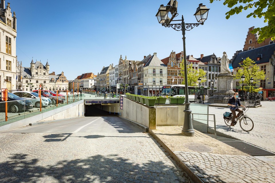 Onder andere parking Grote Markt is tijdens de doortocht niet bereikbaar.