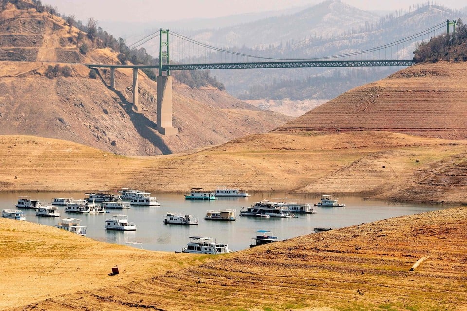 Lake Oroville, California on September 6, 2021.  